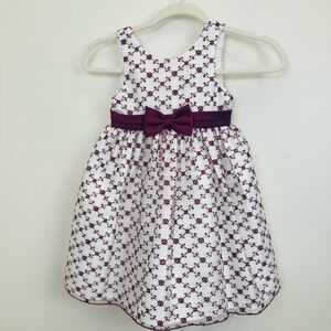 American Princess White and Red A-Line Sundress